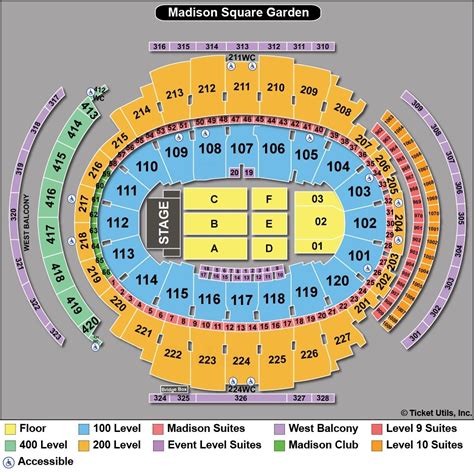 madison square garden seating chart view|madison square garden a view from my seat.